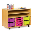 MOBILE UNITS, SHELF STORAGE UNIT, Beech