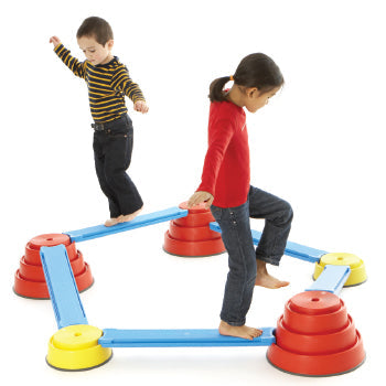 PHYSICAL AND MOTOR SKILLS DEVELOPMENT, GONGE, BUILD N' BALANCE, Starter Set, Age 2-10, Set