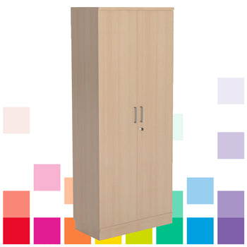 DOUBLE  DOOR CUPBOARD, 1800mm height, Oak, Smartbuy