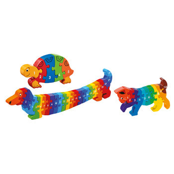 PET NUMBER PUZZLES, Set of 3