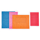 EXERCISE BOOKS, PREMIUM RANGE, 8 x 61/2'' (203 x 165mm Portrait), 80 pages, Red, 8mm ruled with margin, Pack of 50