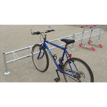 SCHOOL SCOOTER RACKS, Combination Bike & Scooter Racks, 6 Bike & 12 Scooter, 4.5m width, Each