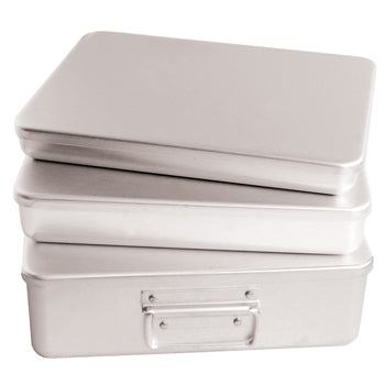 ALUMINIUM TINS,  LOOSE LID, Half Size (206 x 267mm), 44mm deep, Each