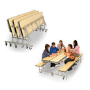 CONVERTIBLE BENCH UNIT, 735mm height, Maple