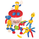 POPOIDS, Large Animal Set with Man, Age 3-8, Set of 142 pieces