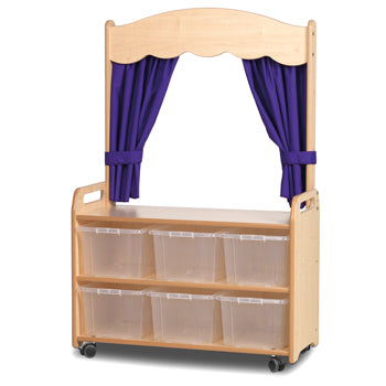 Millhouse  HOME ZONE, MOBILE TALL UNIT (WITH THEATRE ADD-ON), With 6 Baskets