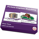 SMART PHONICS, PICTURE CAPTION MATCHING PUZZLES, Phase Three, Set