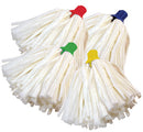 COLOUR CODED MOPS, Super Absorbent, Medium (125g, 440mm length strands), Yellow, Each