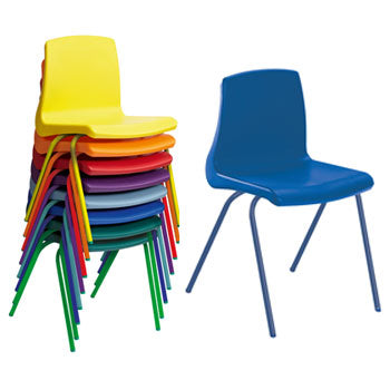 NP CHAIR RANGE, COLOUR FRAME CHAIRS, Sizemark 6 - 460mm Seat height, Green