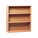 CLASSROOM STORAGE, OPEN BOOKCASE, 2 Adjustable Shelves, 1000mm height, Maple