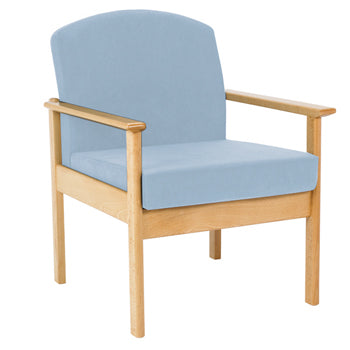 CURVED BACK EASY CHAIRS, With Arms, Royal
