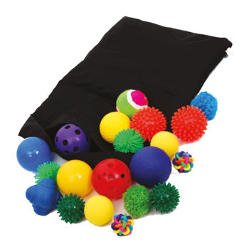 TEXTURE AND FEEL, MULTI SENSORY BALL PACK, Set of 20