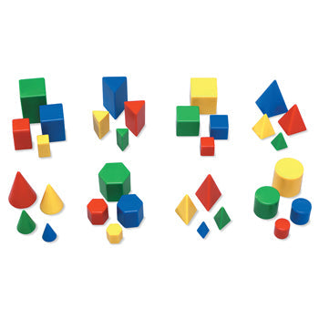 GEOMETRY, Mini Relational GeoSolids(R), Set of 16