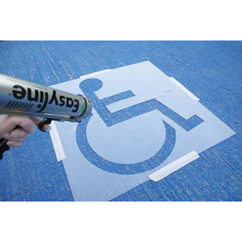 LINE MARKING PAINT, ROCOL EASYLINE STENCILS, Disabled Symbol, 1000 x 850mm, Each