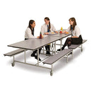 MOBILE FOLDING BENCH UNIT, 685mm height, Maple