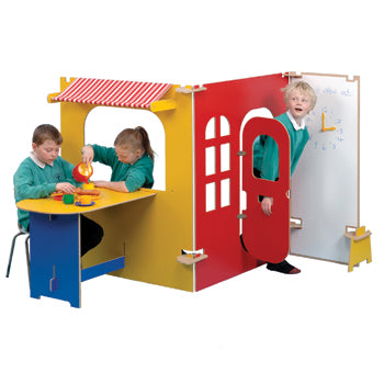 TWOEY TOYS, MAPLE EFFECT & COLOURED PLAY PANEL FURNITURE, Cafe/Tea Room, For Ages 3+, Maple Effect