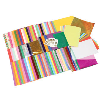 PAPER AND BOARD BULK PACK, Assorted Craft Paper & Card, Pack of 540+ Sheets