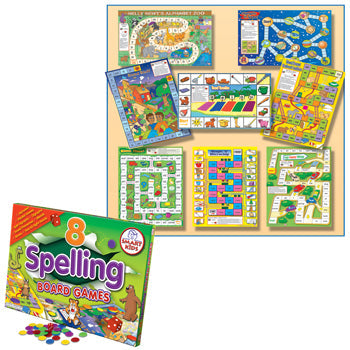 SMART KIDS, BOARD GAMES, Spelling, Age 5-8, Set of 8