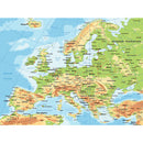 VINYL MAPS FOR SCHOOLS, Europe, Each