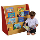 MILAN STORAGE RANGE, SINGLE SIDED BOOK STORAGE UNITS, 4 Tier Unit, Blue, Each