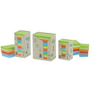 POST-IT(R) RECYCLED NOTES, Rainbow Pastel, Towers, 76 x 127mm, Pack of 16