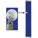 SINGLE COMPARTMENT LOCKERS WITH SWIVEL CATCH LOCKS, 450 x 450 x 1800mm (w x d x h), Single Bay Locker, Red doors