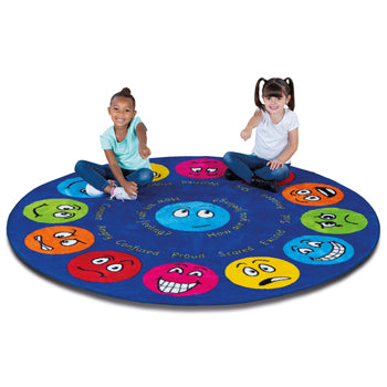 KIT FOR KIDS, EMOTIONS INTERACTIVE CIRCULAR PLACEMENT CARPET, 2000mm diameter, Each