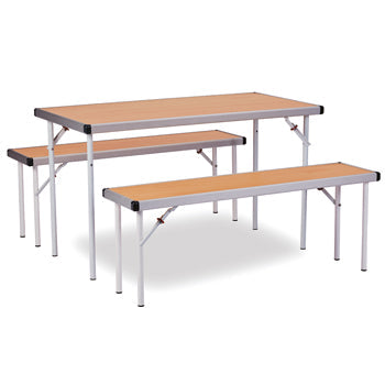 FAST FOLD RECTANGULAR FOLDING TABLES & BENCHES, FAST FOLD RECTANGULAR TABLE, 1830 x 610 x 635mm, Oak