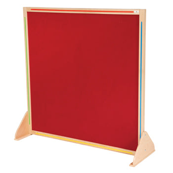 JUNIOR PARTITION BOARDS, Wooden Frame, 1200 x 1200mm, Red