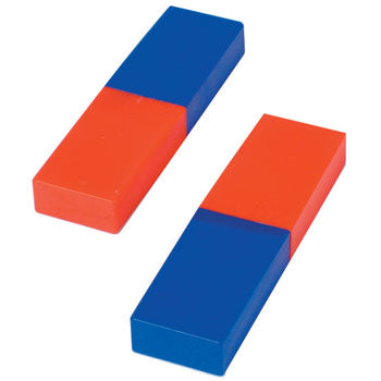 BAR MAGNETS, Plastic Cased, 80 x 22 x 10mm, Pair