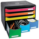 HARLEQUIN A4+ DRAWER TOWERS, 6 Drawer Open Front, Each