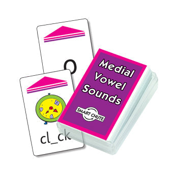 SMART CHUTE CARDS, Medial Vowel Sounds, Set