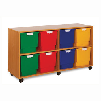 MOBILE TRAY UNITS, JUMBO TRAY UNITS, 8 Jumbo Tray Unit, Beech