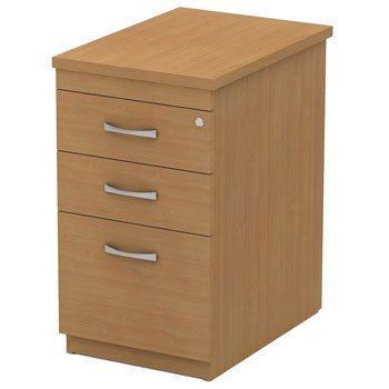 DRAWER UNITS, MOBILE, 400 x 575 x 594mm height, Beech