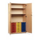 STOCK CUPBOARDS, 1 Fixed & 2 Adjustable Shelves, Smartbuy