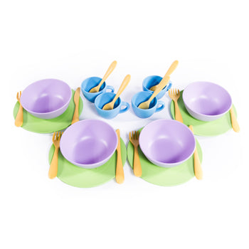 GREEN TOYS, Dish Set, Age 2+, Set of 24 pieces