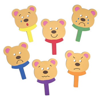 EMOTIONS BEAR MASKS, Age 3+, Set of 6