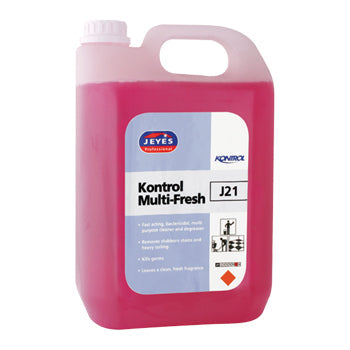 GENERAL CLEANERS, J21 Kontrol Multi-Fresh, JEYES Professional, Case of 2 x 5 litres