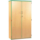 COLOURED EDGE RANGE, CUPBOARDS, 1 Fixed and 4 Adjustable Shelves, Red