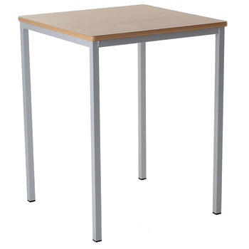 Table, FULLY WELDED FRAME, SQUARE, 600 x 600mm, Sizemark 1 - 460mm height, Blue