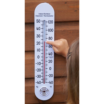 INDOOR/OUTDOOR CLASSROOM THERMOMETER, Each