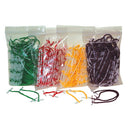 TREASURY TAGS, Two Tags, Plastic Ends, 75mm, Green, Bag of 100