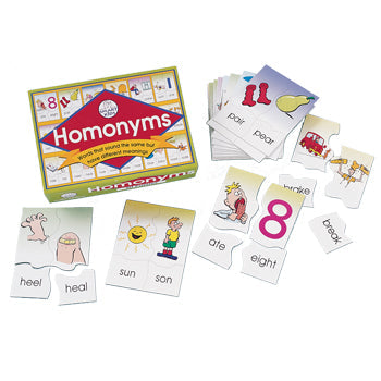 SMART PHONICS PUZZLES, Homonyms, Set of 20 puzzles