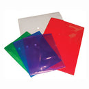 POLYPROPYLENE, POLYPROPYLENE WALLETS FOOLSCAP, STUD WALLET, Assorted Colours, Assorted Colours, A3, Pack of 5