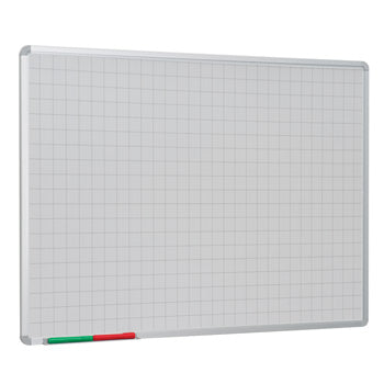 PRINTED ALUMINIUM FRAMED WHITEBOARDS, Squares 50 x 50mm, 1800 x 1200mm height