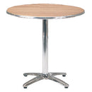 NO-WOOD CAFE FURNITURE, PEDESTAL TABLE, Circular, 700mm dia. x 720mm height