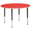 HEIGHT ADJUSTABLE TABLES, CIRCULAR, Beech