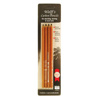 CARBON PENCILS, Wolff's, Pack of 4