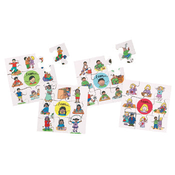 I CAN PUZZLES, Age 3-6, Set of 4