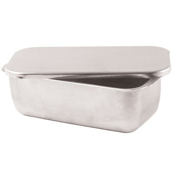 DISH, ALUMINIUM, Vegetable Service with Lid, 273 x 147 x 83mm, Each